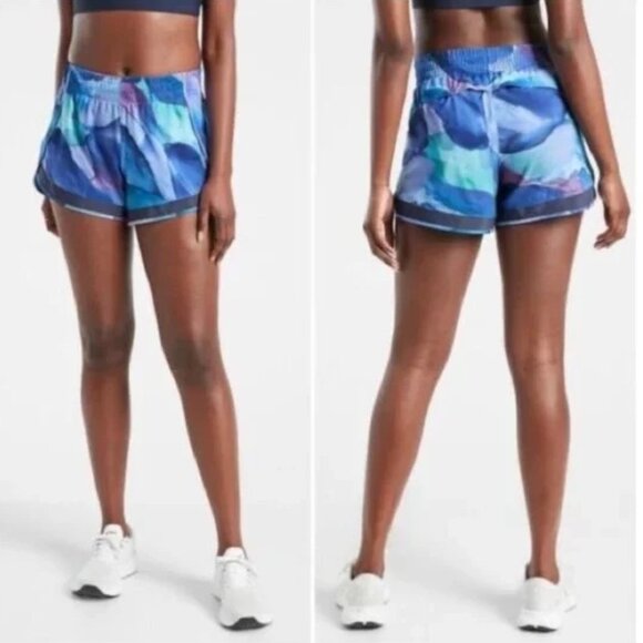 athleta make a splash mesh racer run 4" short 🤍 m - Picture 16 of 16